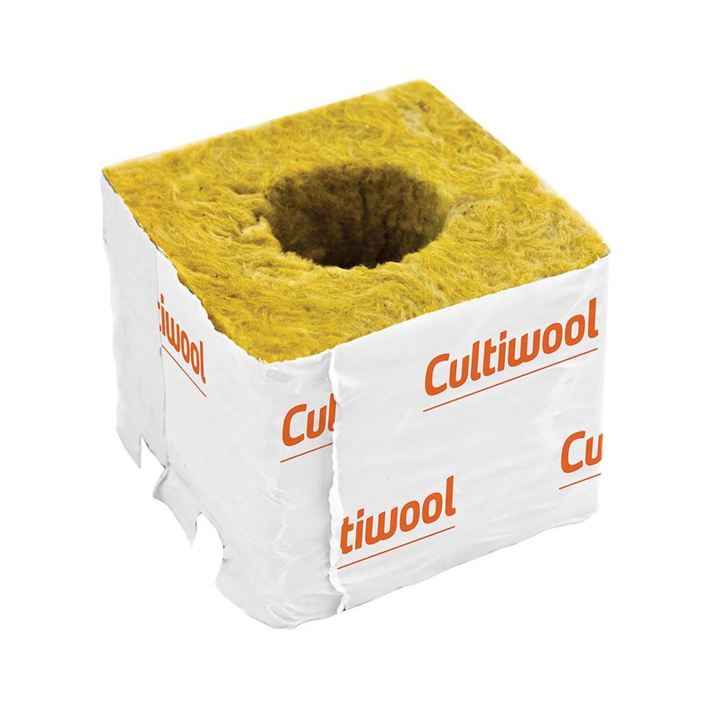 Cultiwool Growing Block 7.5 x 7.5 x 6.5cm (Large hole: Ø38 x 35mm)