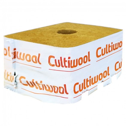 Cultiwool Growing Block 15 x 15 x 9.8cm (Large hole: Ø38 x 35mm)